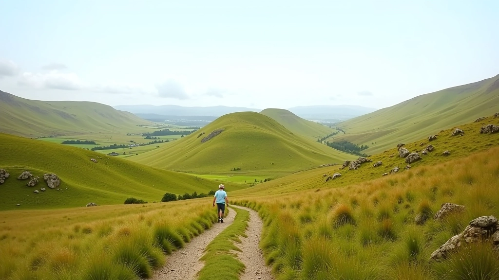 Scenic countryside landscape showing rolling hills and natural vegetation of the Fermanagh-Cavan border region